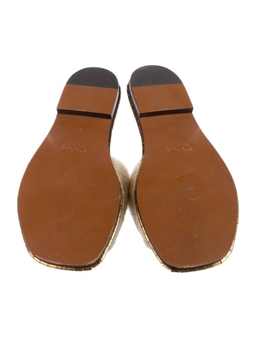 Chloé Shearling Slides