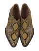 Chloé Leather Animal Print Western Boots