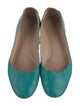 Chloé Leather Scalloped Accent Ballet Flats