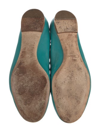 Chloé Leather Scalloped Accent Ballet Flats