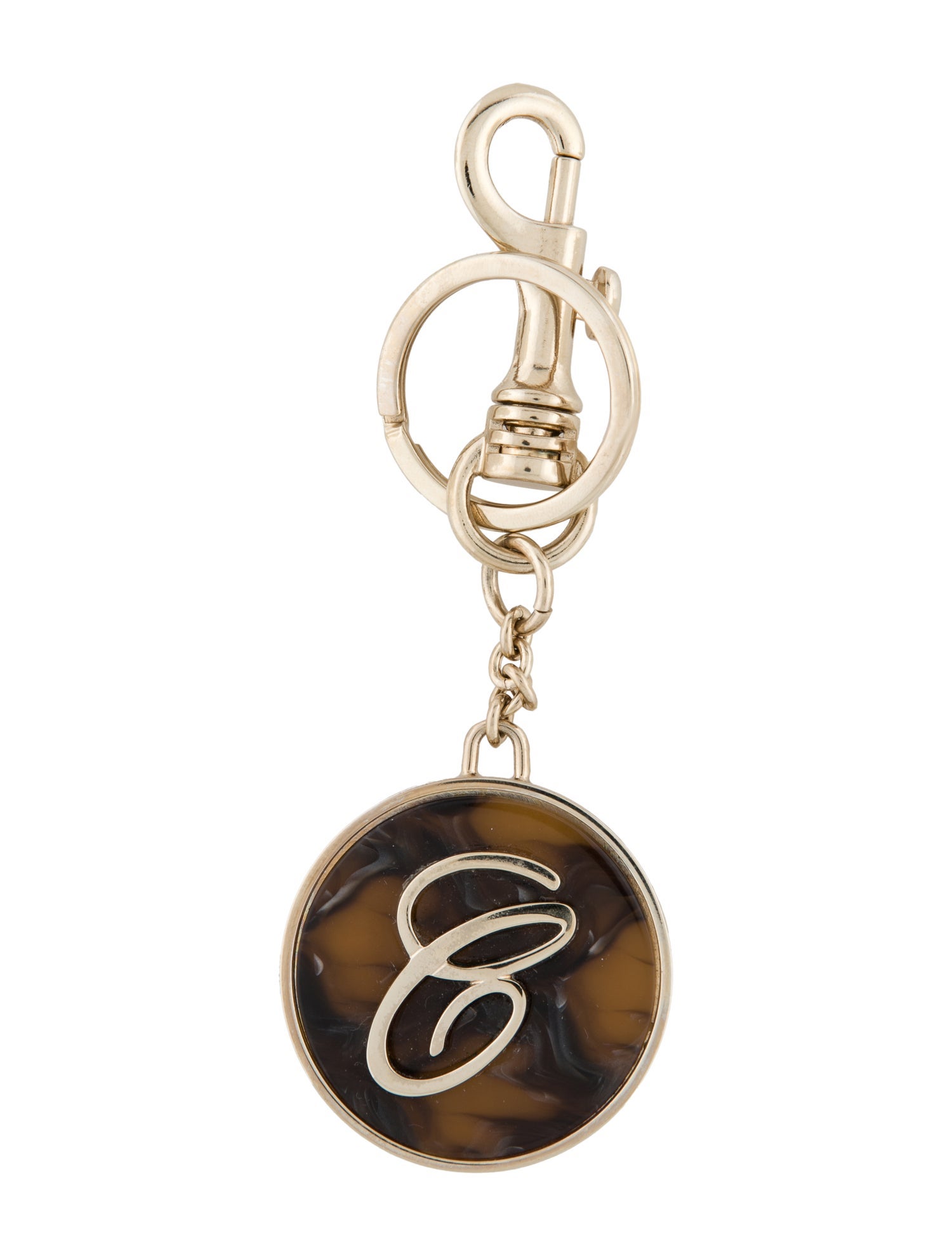 Chloé Gold-tone C Keychain