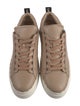 Chloé Leather Scalloped Accent Sneakers