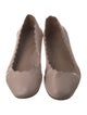 Chloé Leather Scalloped Accent Ballet Flats