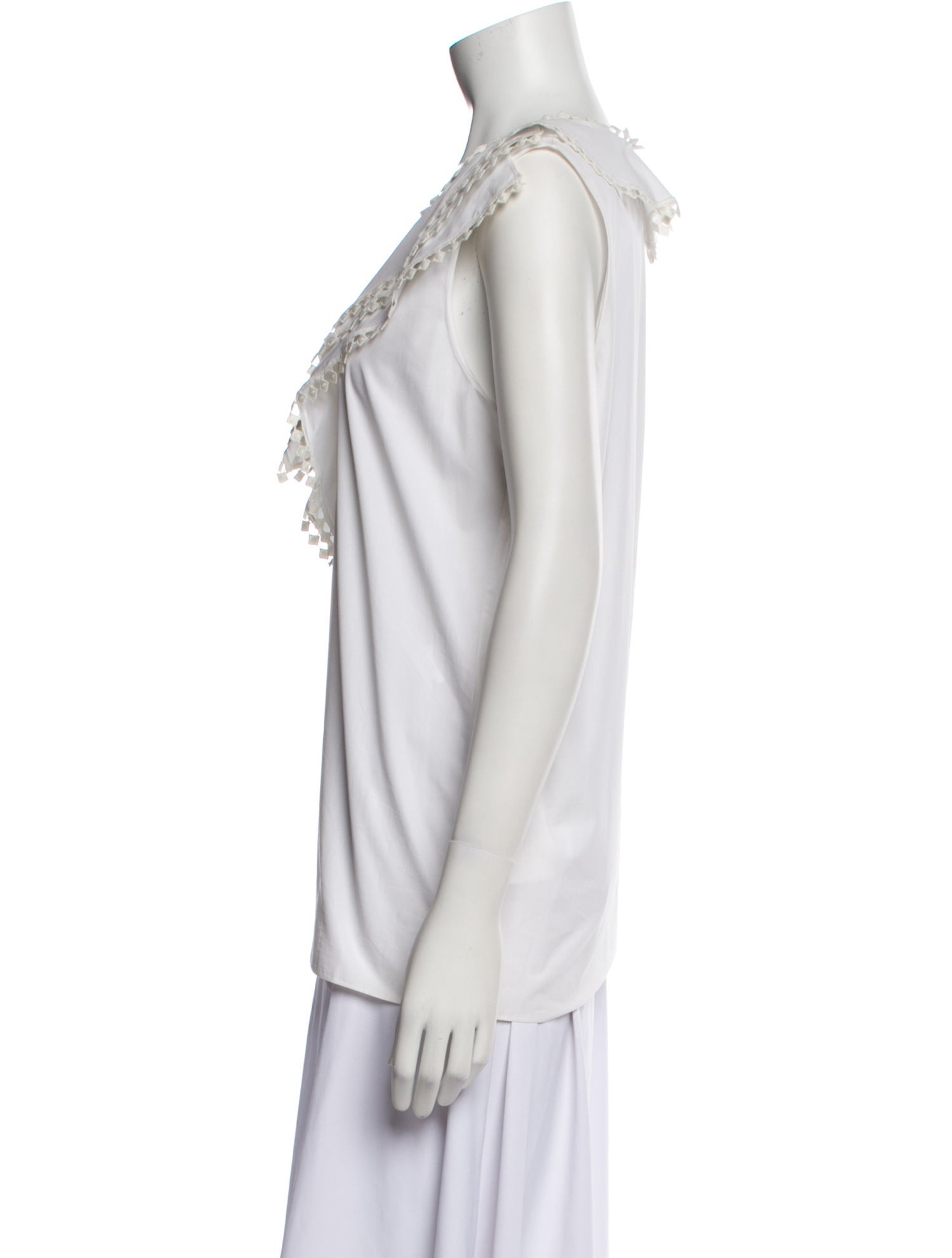 Chloé V-Neck Sleeveless Blouse