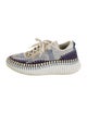 Chloé Patterned Whipstitch Trim Sneakers