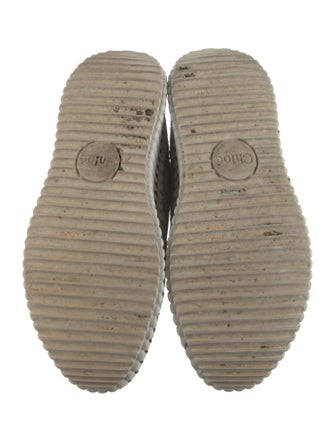 Chloé Printed Whipstitch Trim Sneakers