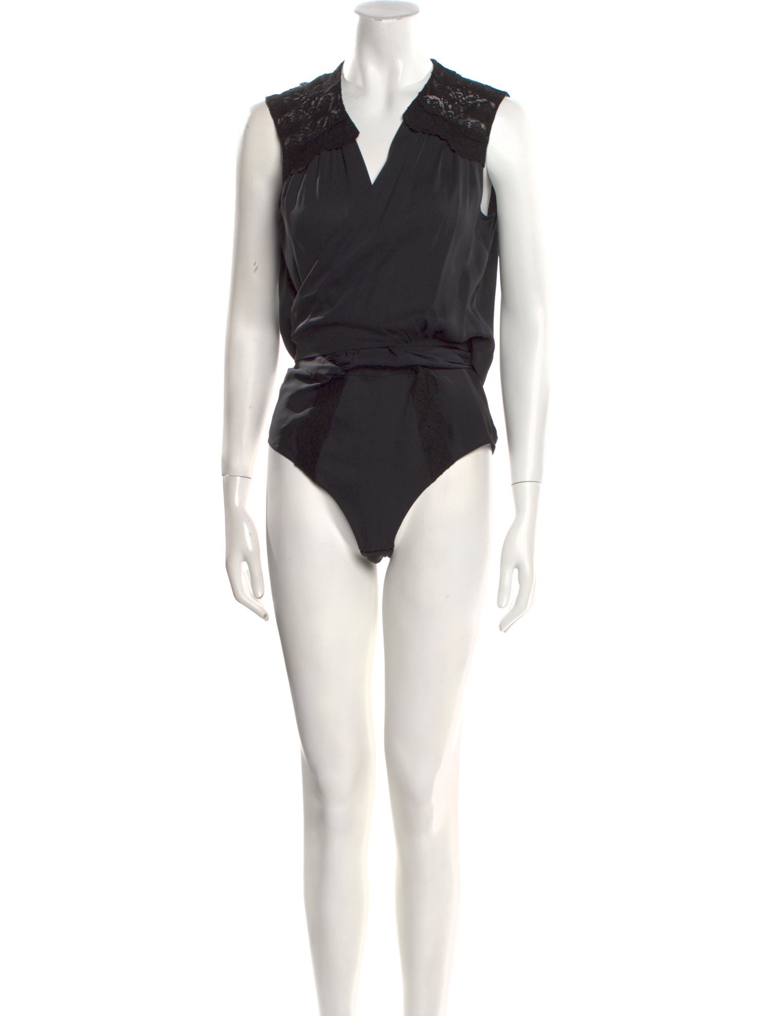 Chloé Silk V-Neck Bodysuit