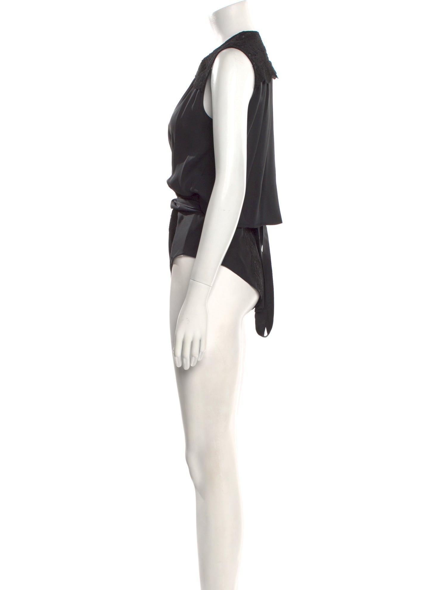 Chloé Silk V-Neck Bodysuit