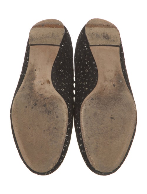 Chloé Suede Studded Accents Ballet Flats