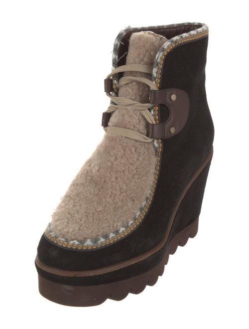 See by Chloé Suede Lace-Up Boots