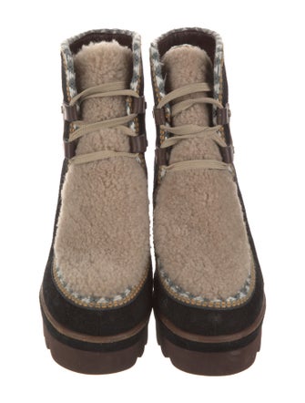 See by Chloé Suede Lace-Up Boots