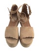 Chloé Suede Scalloped Accent Espadrilles