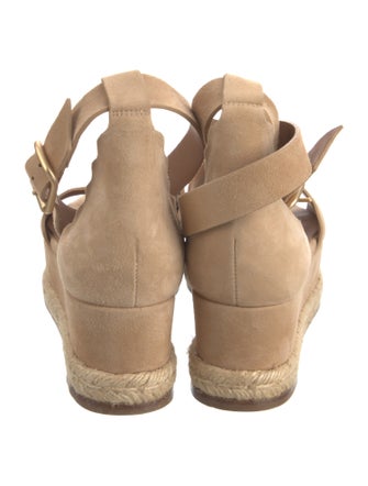 Chloé Suede Scalloped Accent Espadrilles