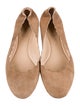 Chloé Suede Scalloped Accent Ballet Flats