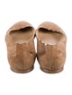 Chloé Suede Scalloped Accent Ballet Flats