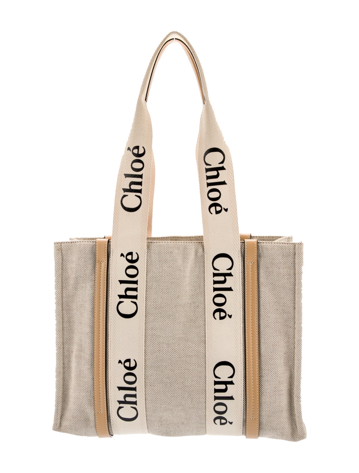 Chloé Canvas Woody Tote Large