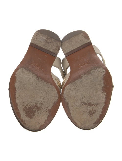 Chloé Leather Studded Accents Slides