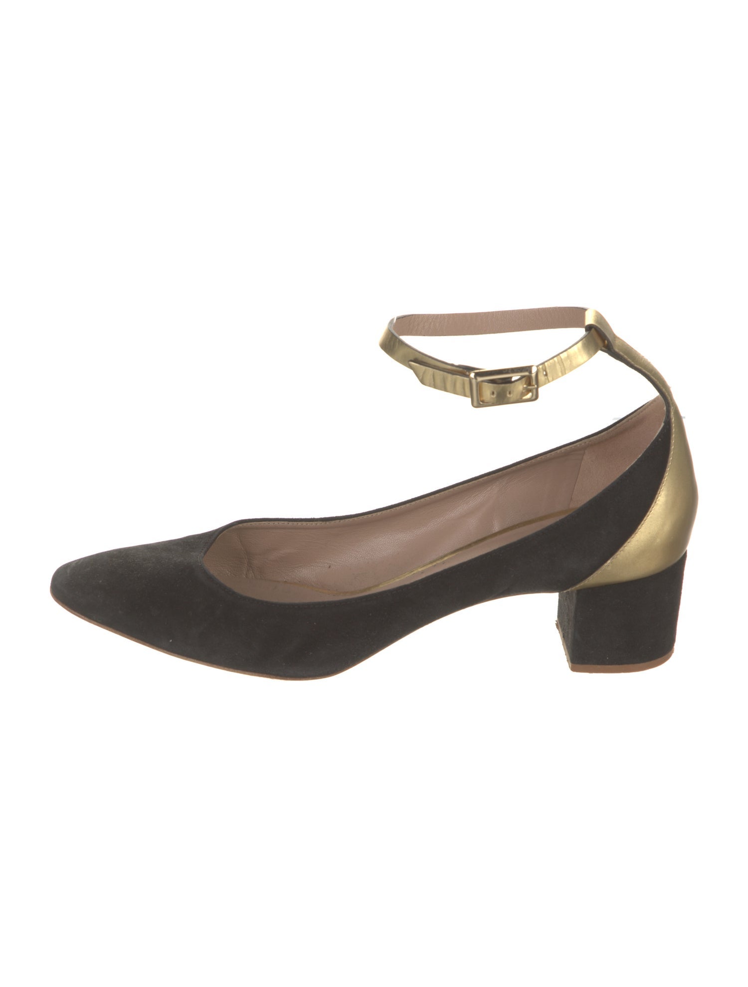 Chloé Suede Leather Trim Embellishment Pumps