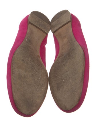 Chloé Suede Scalloped Accent Flats