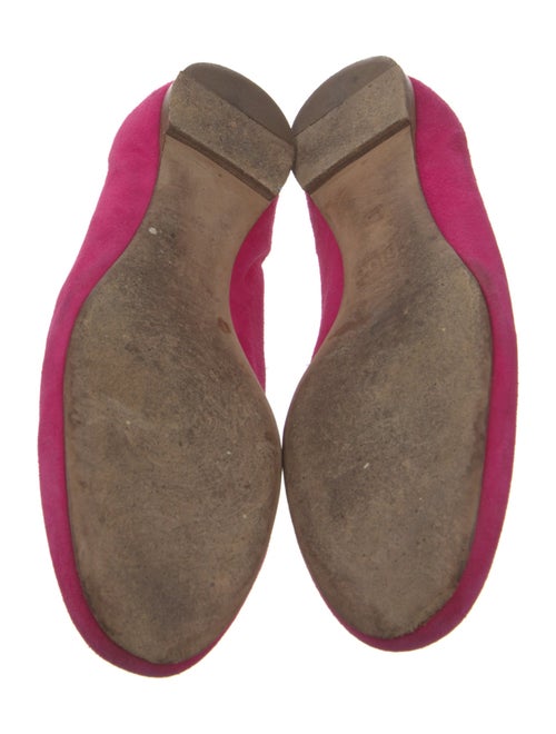 Chloé Suede Scalloped Accent Flats