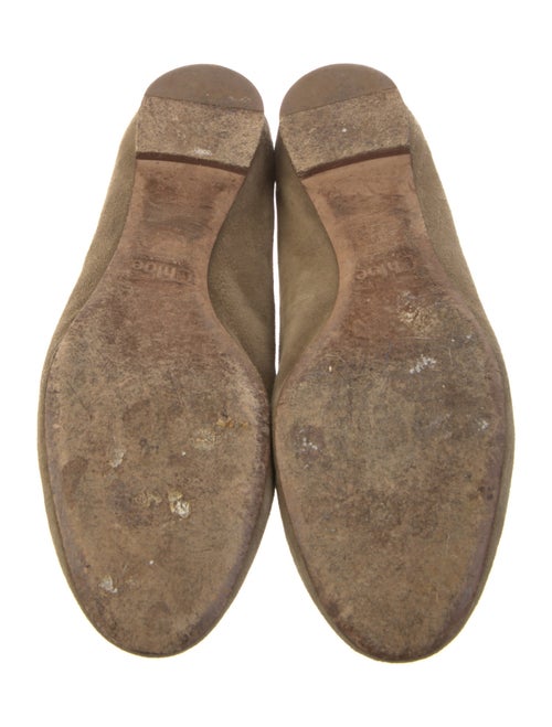 Chloé Suede Scalloped Accent Ballet Flats