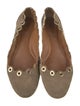Chloé Suede Scalloped Accent Ballet Flats