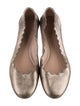 Chloé Leather Scalloped Accent Ballet Flats