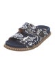 Chloé Denim Printed Slides