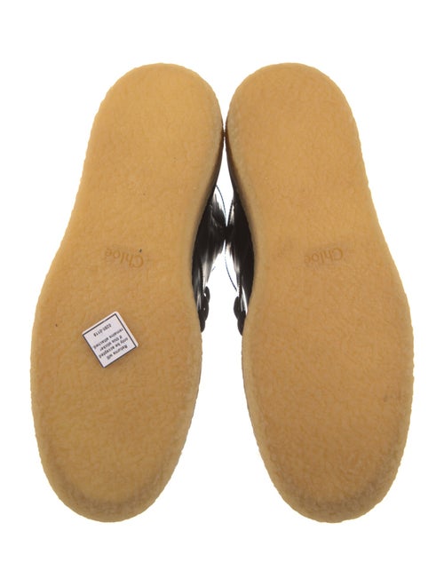 Chloé Patent Leather Combat Boots