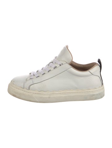 Chloé Sneakers Leather Scalloped Accent IT 39 | 9