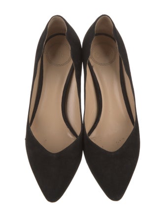 Chloé Suede Scalloped Accent Pumps