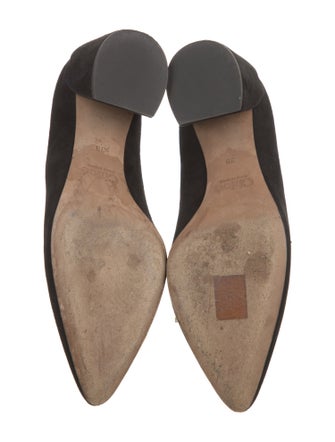 Chloé Suede Scalloped Accent Pumps