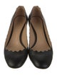 Chloé Leather Scalloped Accent Pumps