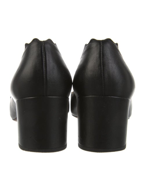 Chloé Leather Scalloped Accent Pumps