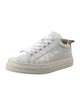 Chloé Leather Scalloped Accent Sneakers
