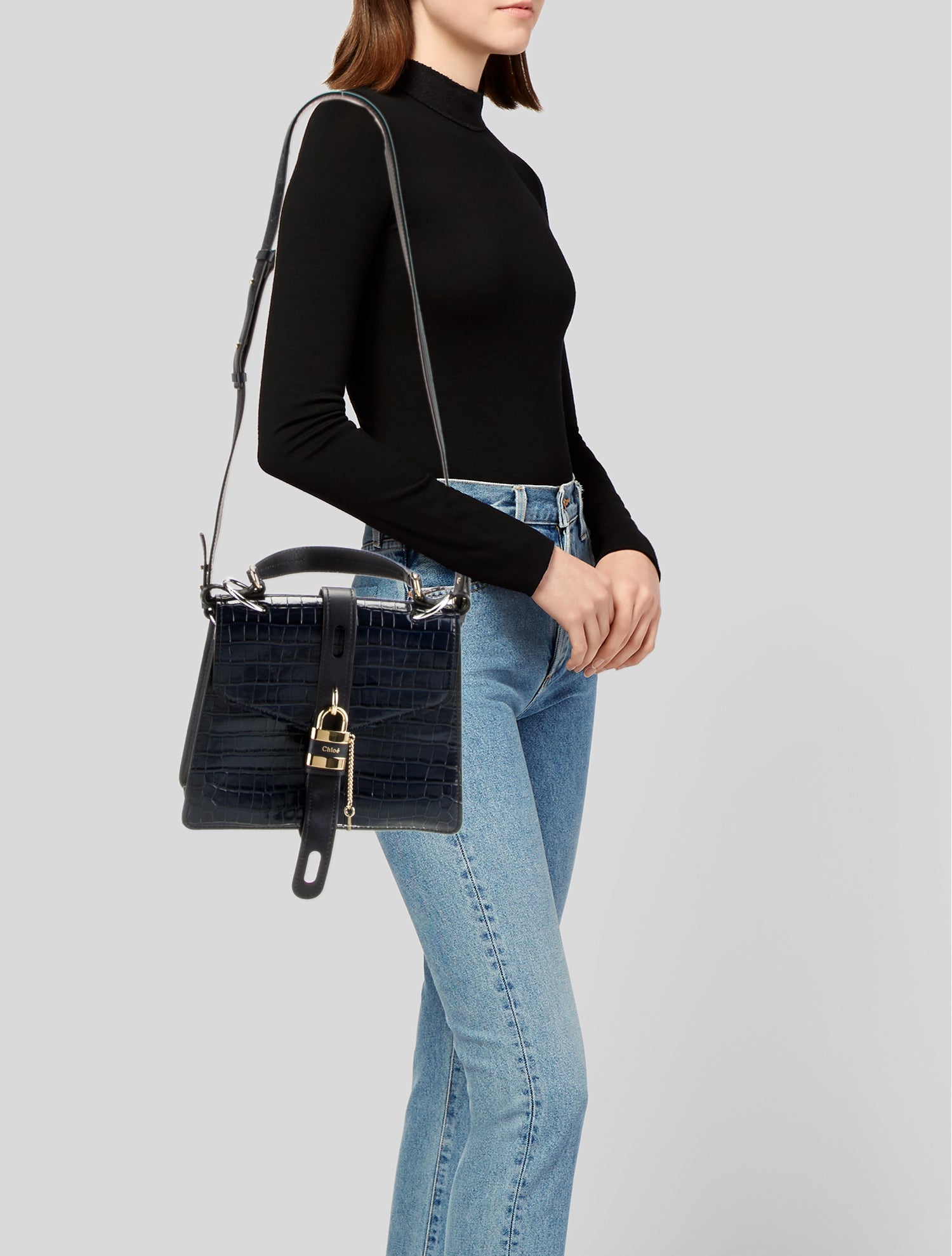Chloé Patent Leather Top Handle Bag