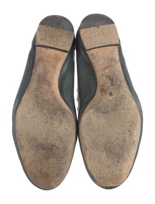 Chloé Leather Scalloped Accent Ballet Flats