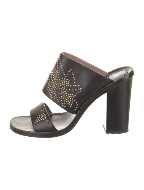 Chloé Leather Studded Accents Slides