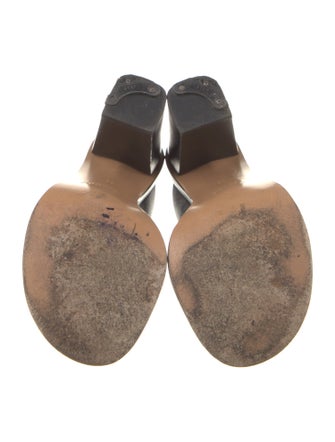 Chloé Leather Studded Accents Slides