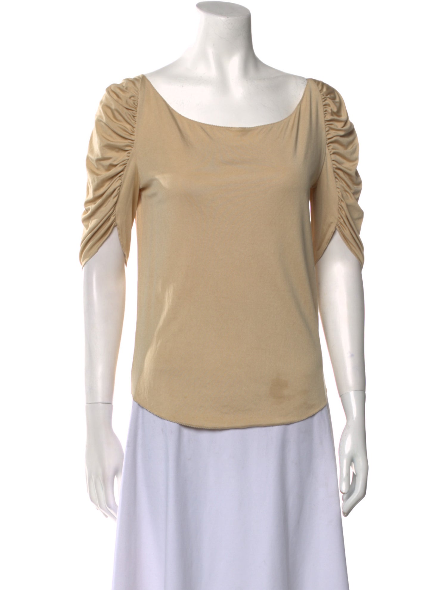 Chloé Silk Scoop Neck Blouse