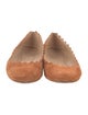 Chloé Suede Scalloped Accent Ballet Flats