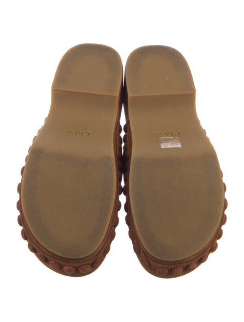 Chloé Suede Studded Accents Mules