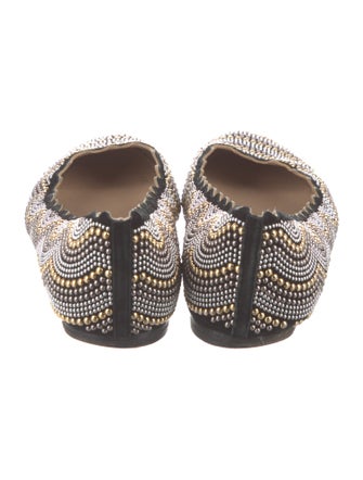 Chloé Suede Printed Flats