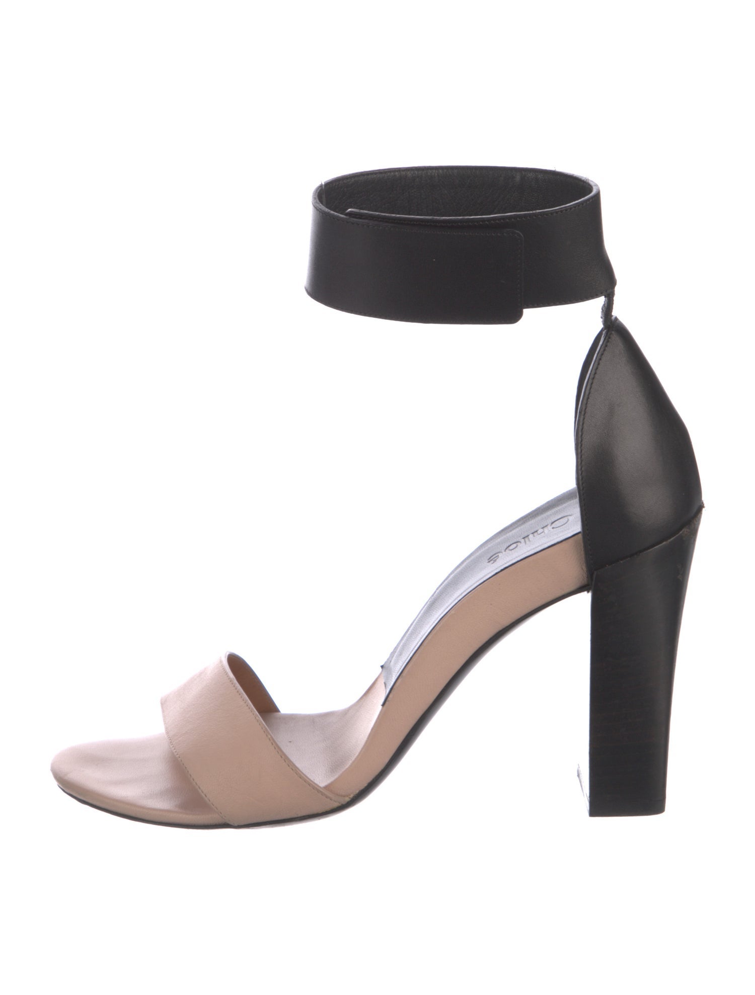 Chloé Leather Colorblock Pattern Sandals