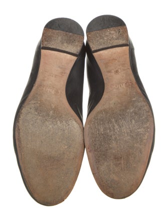 Chloé Leather Scalloped Accent Ballet Flats