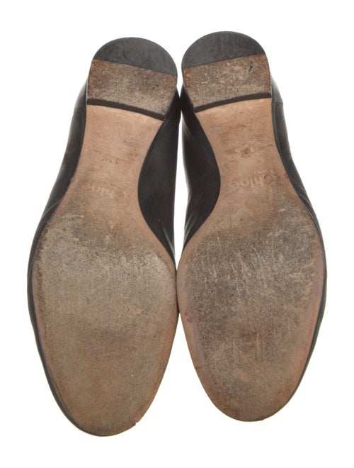 Chloé Leather Scalloped Accent Ballet Flats