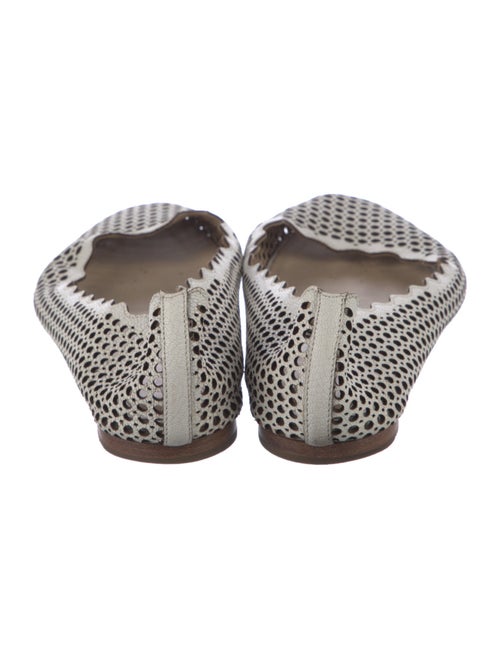 Chloé Leather Lasercut Accents Ballet Flats