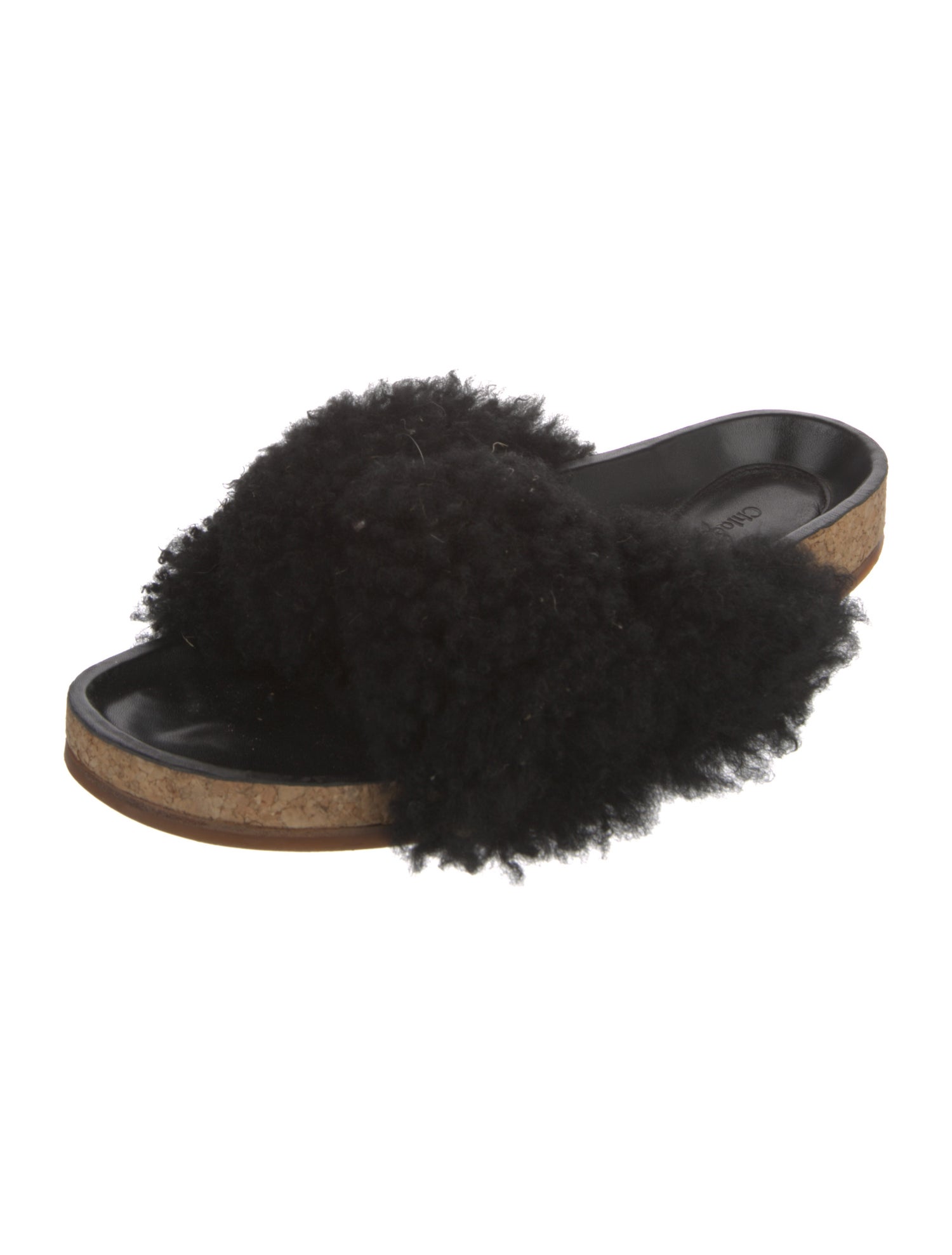 Chloé Shearling Slides
