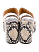 Chloé Embossed Leather Animal Print Slides