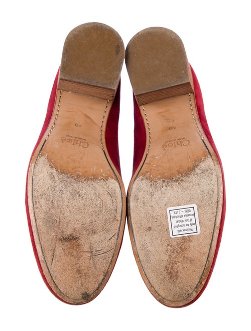 Chloé Suede Scalloped Accent Pumps